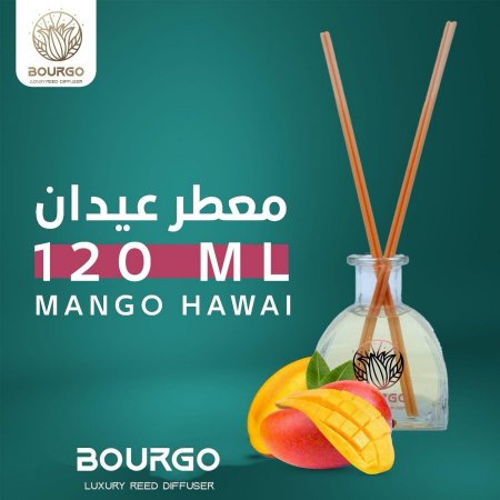 معطر عيدان 120ML ب ائحة مانجو هاواي Mango Hawai 