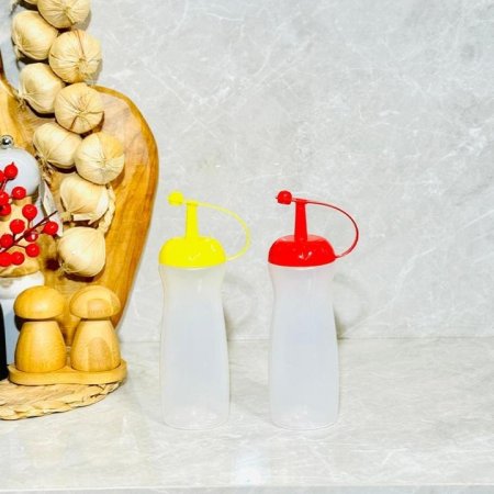 مطره كاتشب 2/ بلاستك شفاف غطاء ملون K196/14=ك2