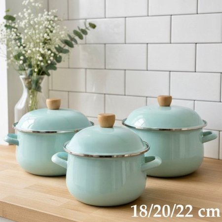 طقم طناجر /3 ازرق زينكو 22/20/18 EL56/9= ك5