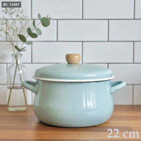 طنجره 22سم زينكو ازرق EL56/30=ك5