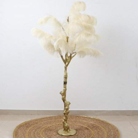 شجره ريش 140سم اوف وايت(off white)AC272/3