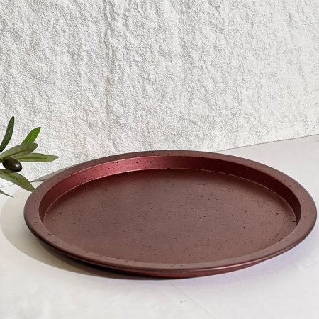 سدر جرانيت مدور 40 سم المنيوم خمري ++ي