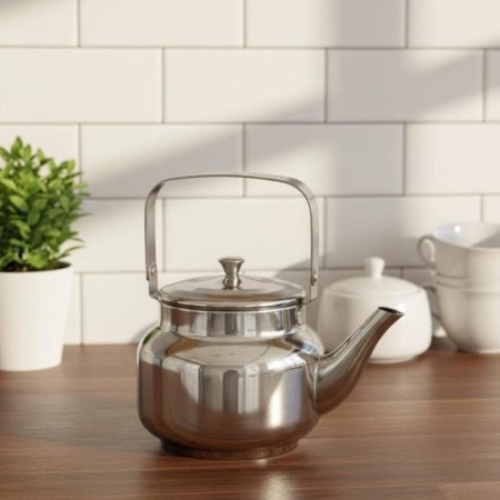 براد شاي 750 .0 لتر ستانلس ستيل فضي EL121/3=ك 6