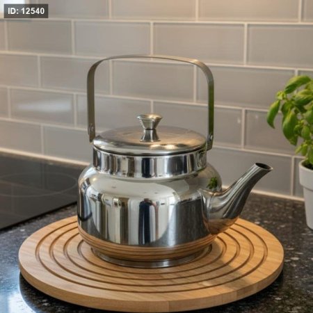 براد شاي 2 لتر ستانلس ستيل فضي EL121/6=ك6