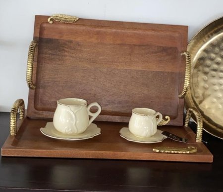 طقم صواني خشب 2/