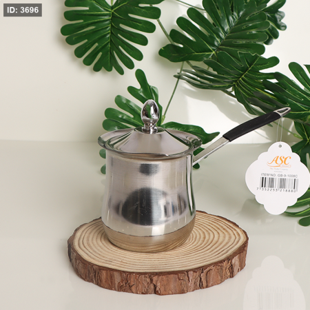 بكرج غلاية 650 مل ستانلس ستيل بغطاء نمره 9 يد عريض سلكون GB-9-1009C-ط 4